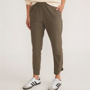 Marine Layers women’s Allison Olive green casual pull on pants size large
